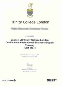 Traducci N Jurada Ingl S Certificado Trinity College Manlop